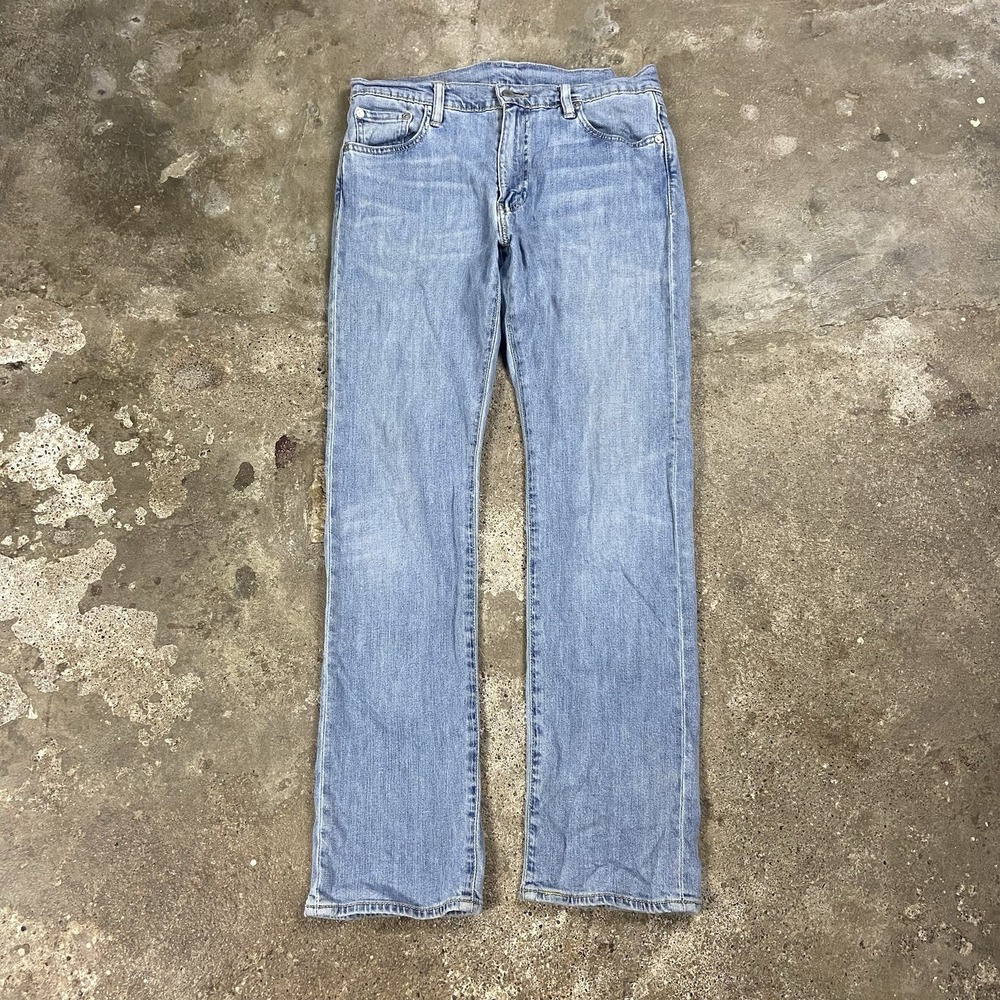 Levi's 513 Jeans Size 30x30 Blue Denim Light Wash Slim Straight Fit Casual